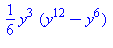 1/6*y^3*(y^12-y^6)